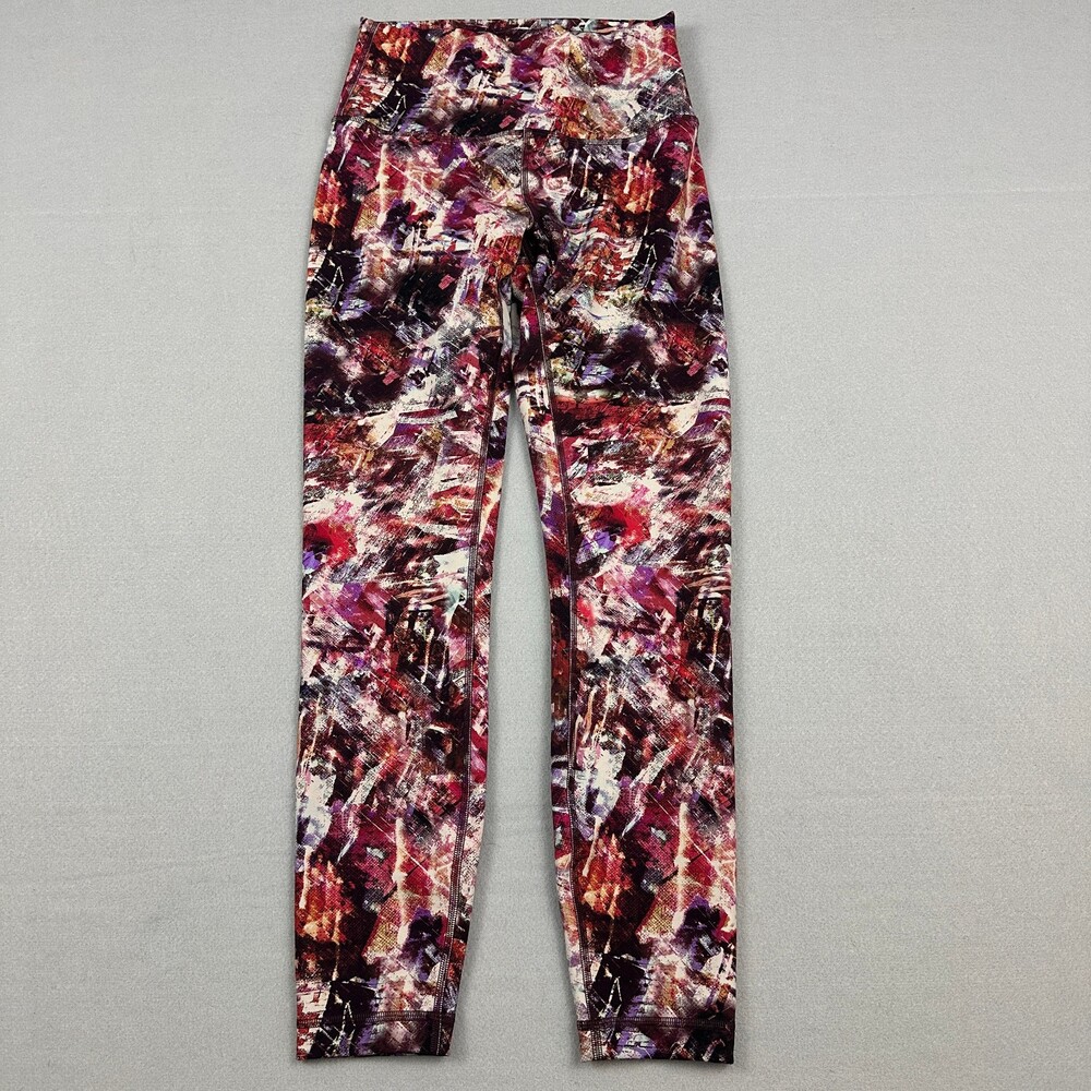 Lululemon Pants Women 6 Purple Urbantricity Wunder Train High Rise Tight Gym